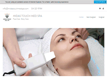 Tablet Screenshot of midastouchmedspa.com